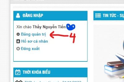 Hướng dẫn viết bài trên trang web Cổng thông tin nhà trường